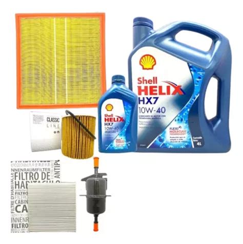 Kit 4 Filtros Argo Cronos 1 8 5l Aceite Shell Helix Hx7