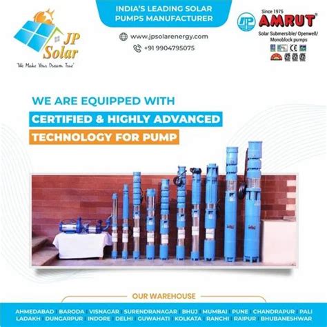 AC 7 5 HP Solar Submersible Pumps For Agriculture At Rs 72000 Set In