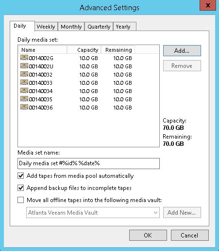 Step Specify Advanced Media Set Options Veeam Backup Guide For Vsphere