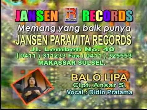 Lagu Bugis Balo Lipa YouTube