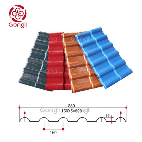 Chinese Retro Style Plastic Resin Roof Tile For House Pvc Asa Roof Tile