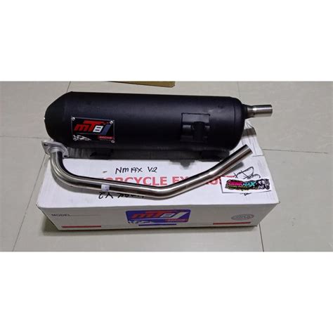 Mt8 Muffler Black Stainless Tip Nmax V2 Aerox V2 Shopee Philippines