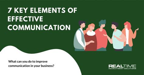 7 Key Elements Of Effective Communication RTRS