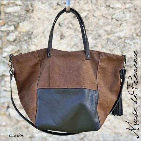 Sac Cabas Bandouli Re Zip Caf Sac Cabas Made In France