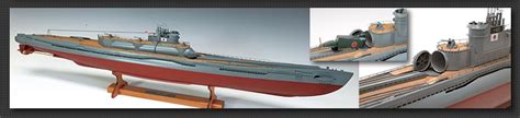 Direct from Japan. I-400 class Submarine Model, by Woody JOE