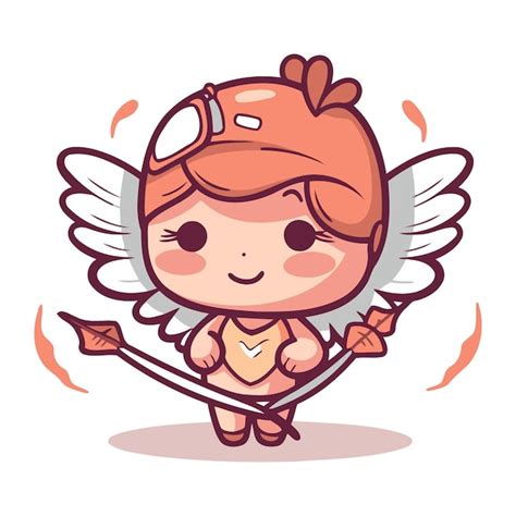 Premium Vector Cupid Cartoon Character Design Cute Cupid Vector