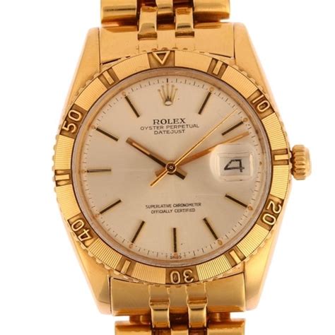 Rolex An Ct Gold Oyster Perpetual Datejust Turn O Graph In