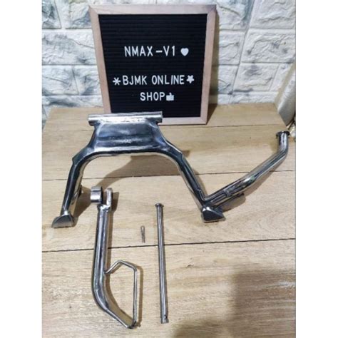 Ready Stock Stainless Center Stand Side Stand With Ehe Shafting Nmax