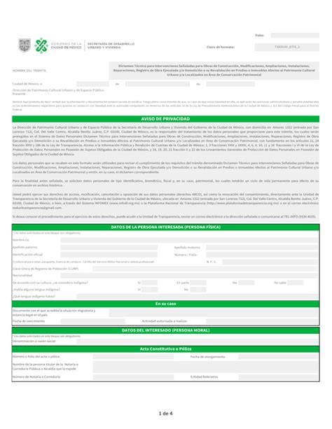 Formato De Sitios Patrimoniales SEDUVI