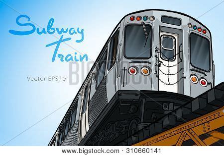 Subway Train. Hand Vector & Photo (Free Trial) | Bigstock