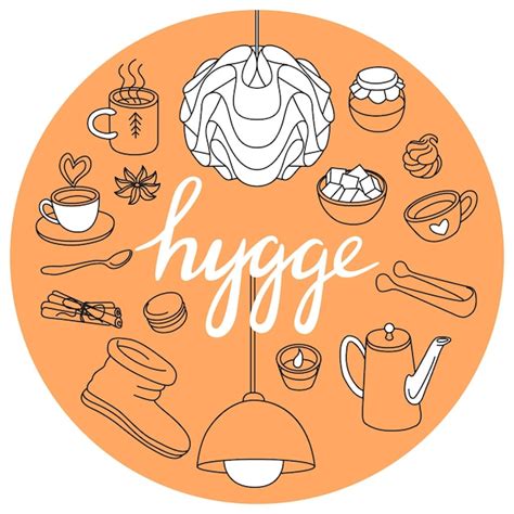 Premium Vector Hygge Is A Danish Living Concept Vector Background