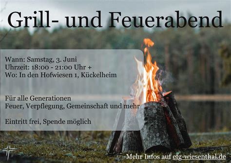 Grill Und Feuerabend 2023 Evangelisch Freikirchliche Gemeinde Wiesenthal