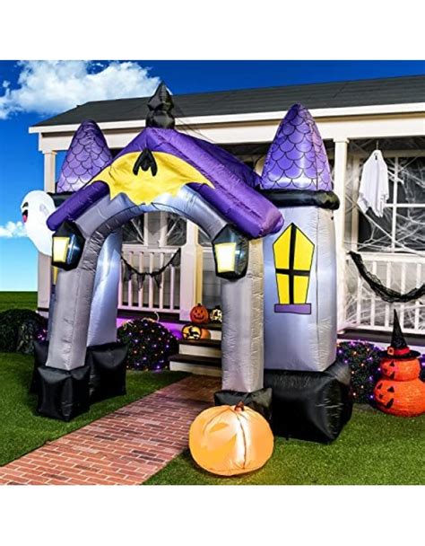 Joiedomi Halloween Inflatable 9 Ft Tall Haunted House Archway