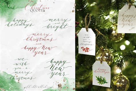 Merry Christmas Watercolor Set By Mirael Art Thehungryjpeg