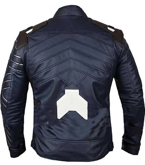 Infinity War Bucky Barnes Jacket Avengers Blue Winter Soldier White Wolf Jacket Supreme