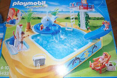 PLAYMOBIL 5433 SUMMER fun piscine avec toboggan fontaine boîte et