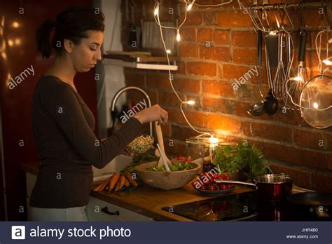 Illuminated Kitchen Hi Res Stock Photography And Images Alamy