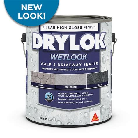 Drylok Wetlook Gal Clear High Gloss Penetrating Concrete Sealer