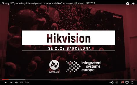 Ekrany Led Monitory Interaktywne I Monitory Wielkoformatowe Hikvision