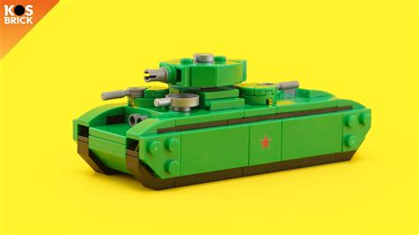 Lego T 35 Soviet Ussr Ww2 Tank Mini Vehicles Tutorial Youtube