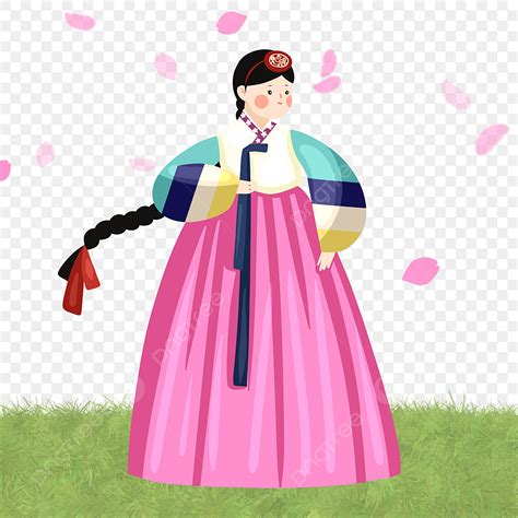 Hanbok Png Image Cute Style Hanbok Female Elements Korea Apparel