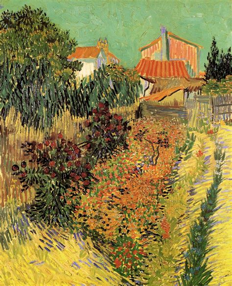 Garden Behind A House 1888 Vincent Van Gogh