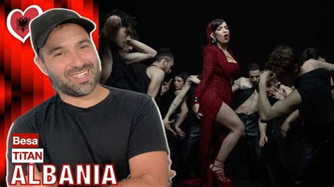 Reaction Besa Titan Eurovision Albania Revamp Youtube