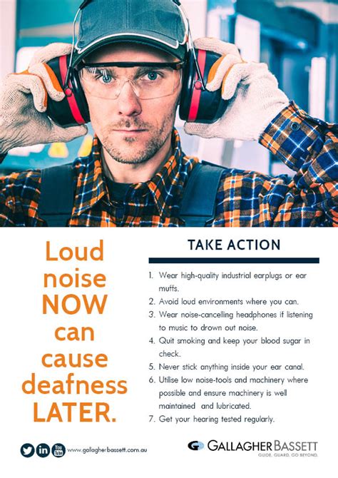 Poster Protect Your Hearing From Loud Noise At Work