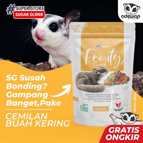 Jual Fruity Snack Sugar Glider Gr Buah Kering Cemilan Sugar Glider