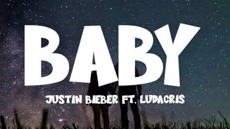 Justin Bieber Ft Ludacris Baby Lyrics Youtube