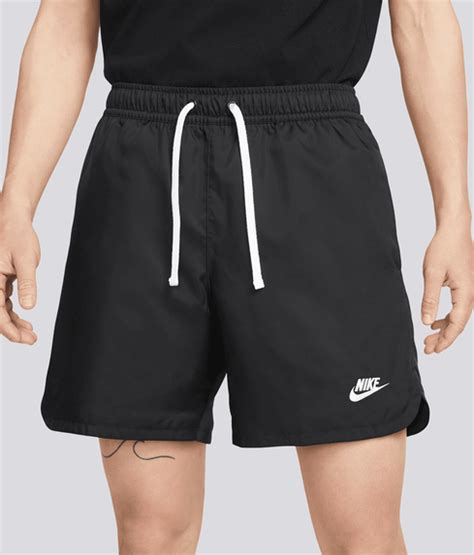 Nike Mnk Club Woven Lined Flow Short Black White Vegnonveg