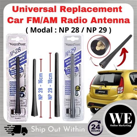 Ready Stock D37 Car Roof Radio Antenna Pole Mast NP28 NP29 Nippon