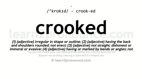 Pronunciation of Crooked | Definition of Crooked - YouTube