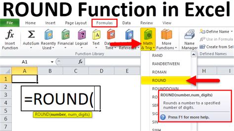 Round In Excel Formula Examples How To Use Round Function