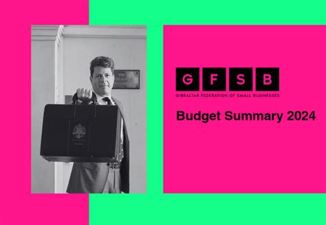 Gfsb Budget Summary Gibraltar Federation Of Small Businesses