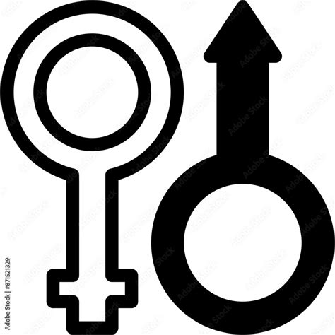 Gender Sex Male And Female Sex Symbol Shapes And Symbols Icon Stock