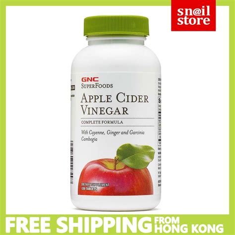 Gnc Superfoods Apple Cider Vinegar 120 Tablets（exp 2026 蘋果醋複合精華 120粒 助消化減重 脂肪燃燒 體重管理