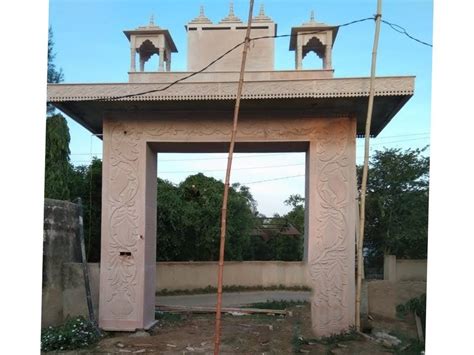 Outdoor Red Sandstone Gate For Temple 12 Feet At Rs 450 Sq Ft In