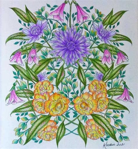 Flowerscape Coloring Book Explore The Beauty Of Nature