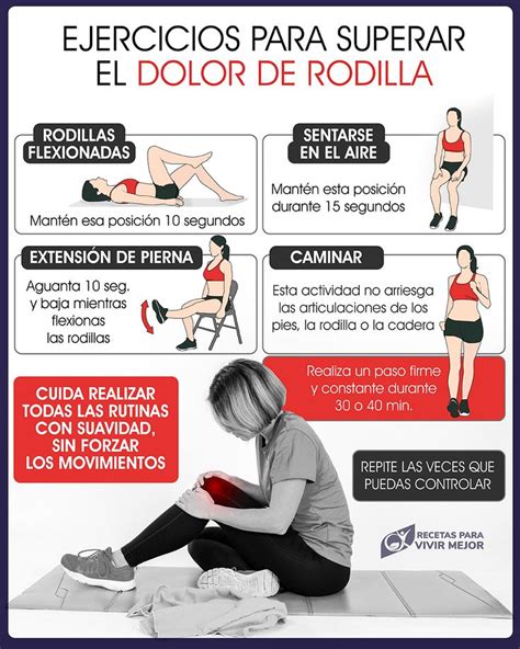 Ejercicios Para Superar El Dolor De Rodilla Dolor En La Rodilla