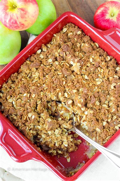 Moms Brown Sugar Apple Crisp American Heritage Cooking