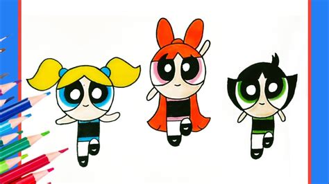 How To Draw Powerpuff Girls How To Draw Blossom Bubbles And Buttercup