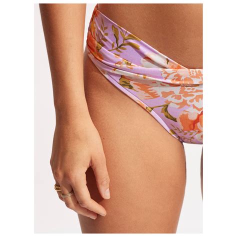 Seafolly Paradise Garden Twist Band Mini Hipster Bikini Bottom Women