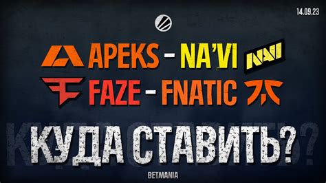 КУДА СТАВИТЬ 14 09 23 NATUS VINCERE APEKS FAZE FNATIC ПРОГНОЗ