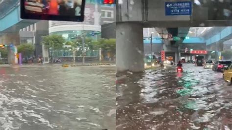 暴雨狂襲「機捷a8前變汪洋」！水淹馬路開車像開船 驚人畫面曝光｜四季線上4gtv