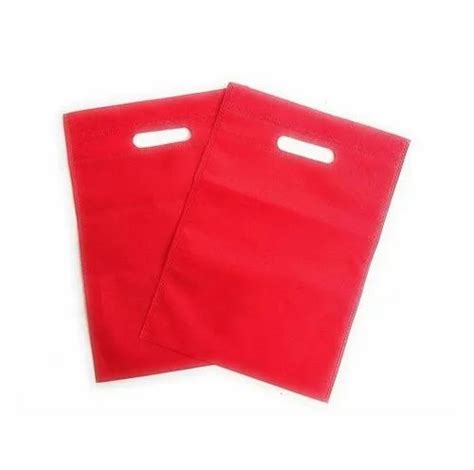 Plain Red D Cut Non Woven Bag Capacity 5kg At Rs 3 Piece In Indore