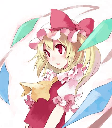 Safebooru 1girl Ascot Blonde Hair Face Fang Female Flandre Scarlet