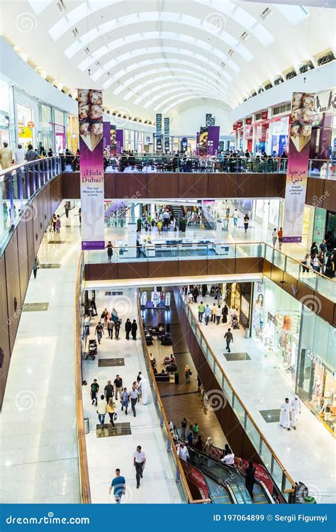 Interior View Of Dubai Mall World S Largest Shopping Mall Editorial