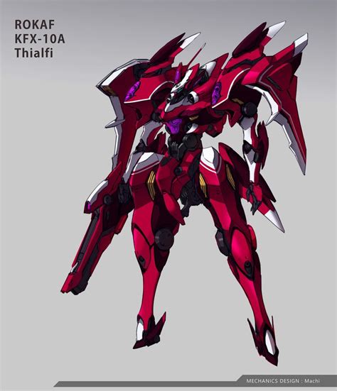 ROKAF KFX 10A Thialfi RED Jaejun Kim Robots Concept Robot Concept