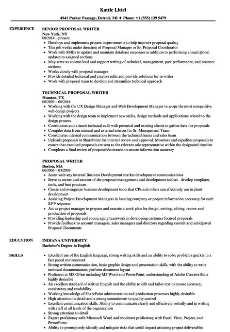 Proposal Writer Resume Samples Artofit